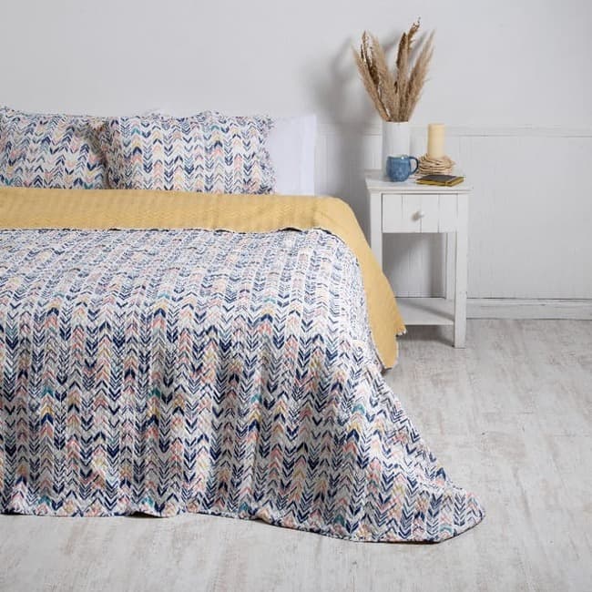Quilt Microfibra Estampado 1.5 Plazas