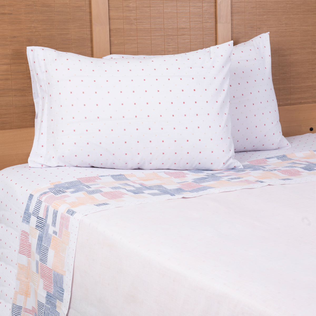 Juego de Sábanas Estampadas 144 Hilos 1.5 Plazas Mashini