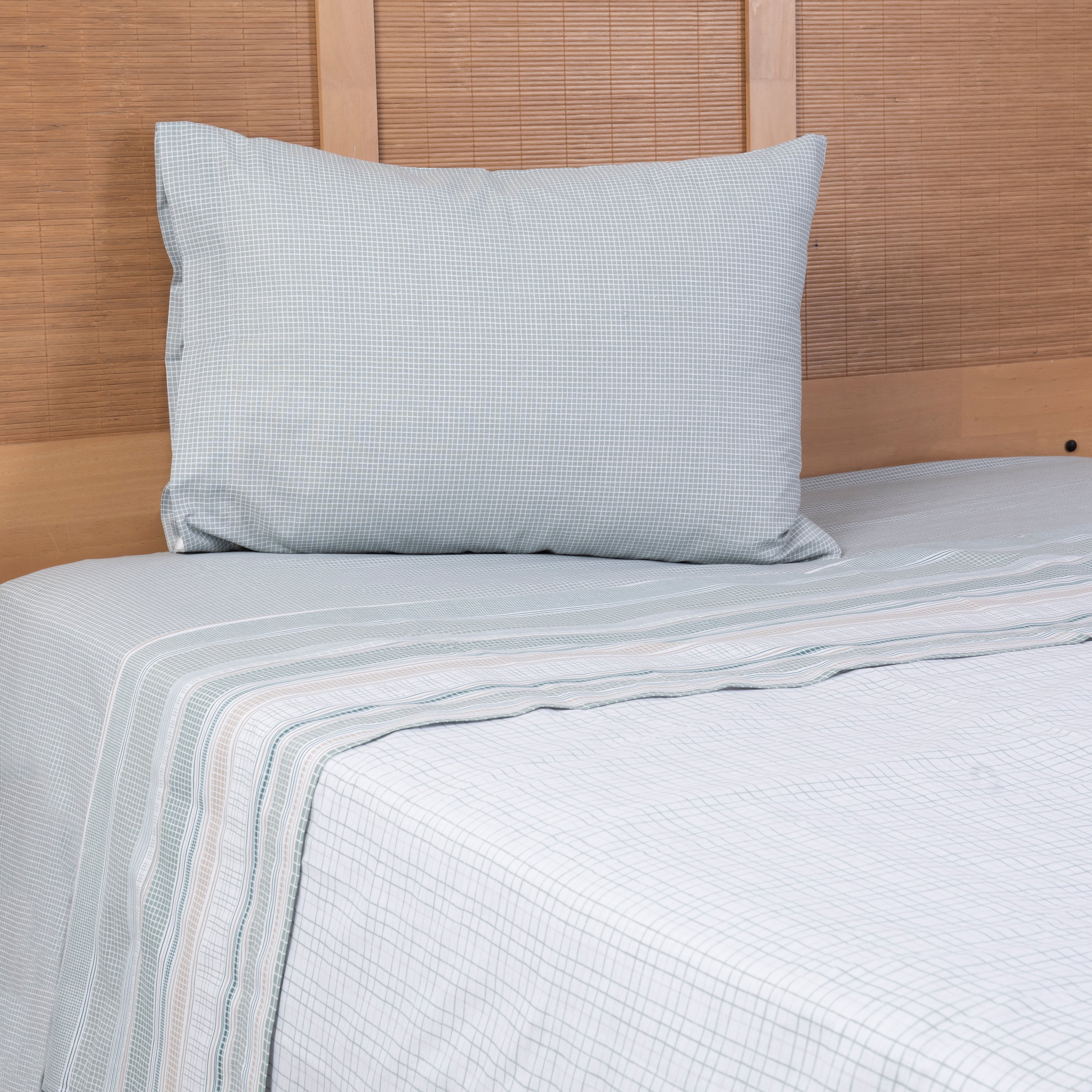 Juego de Sábanas Estampadas 144 Hilos 1.5 Plazas Mashini