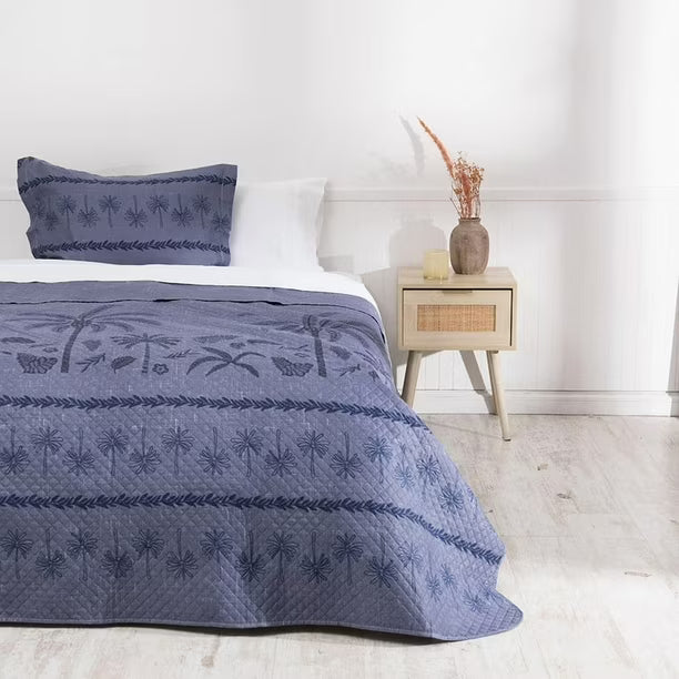Quilt Cordoba Estampado 1.5 Plazas / Vegetacion – Mashini
