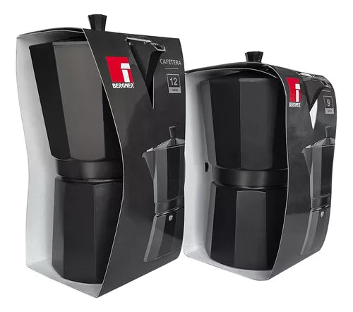 Cafetera Italiana Aluminio Charcoal 12 TAZAS