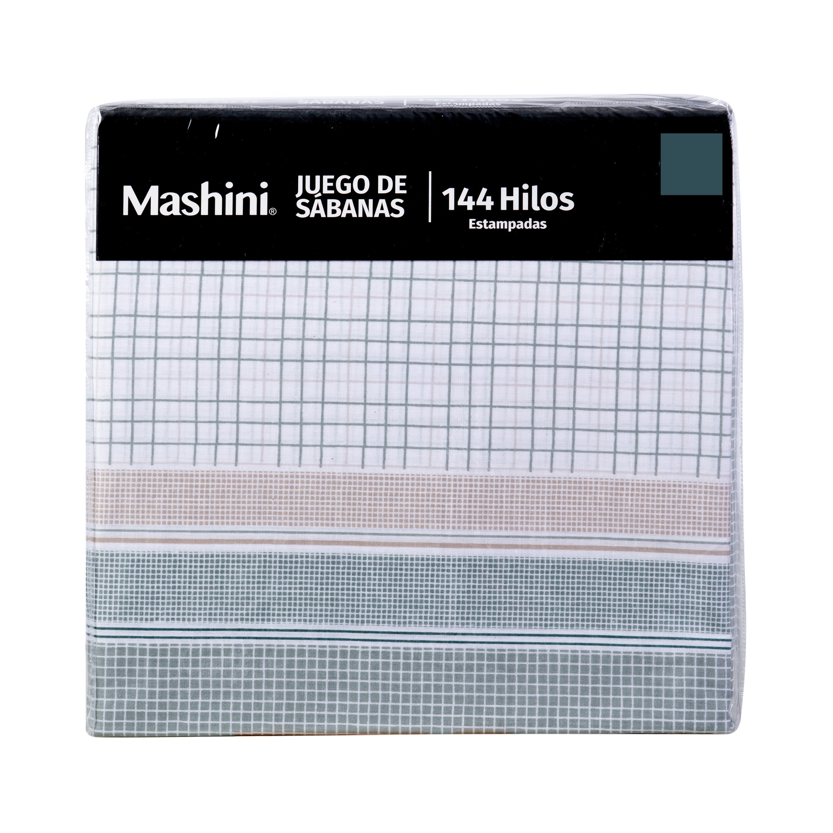 Juego de Sábanas Estampadas 144 Hilos King Mashini