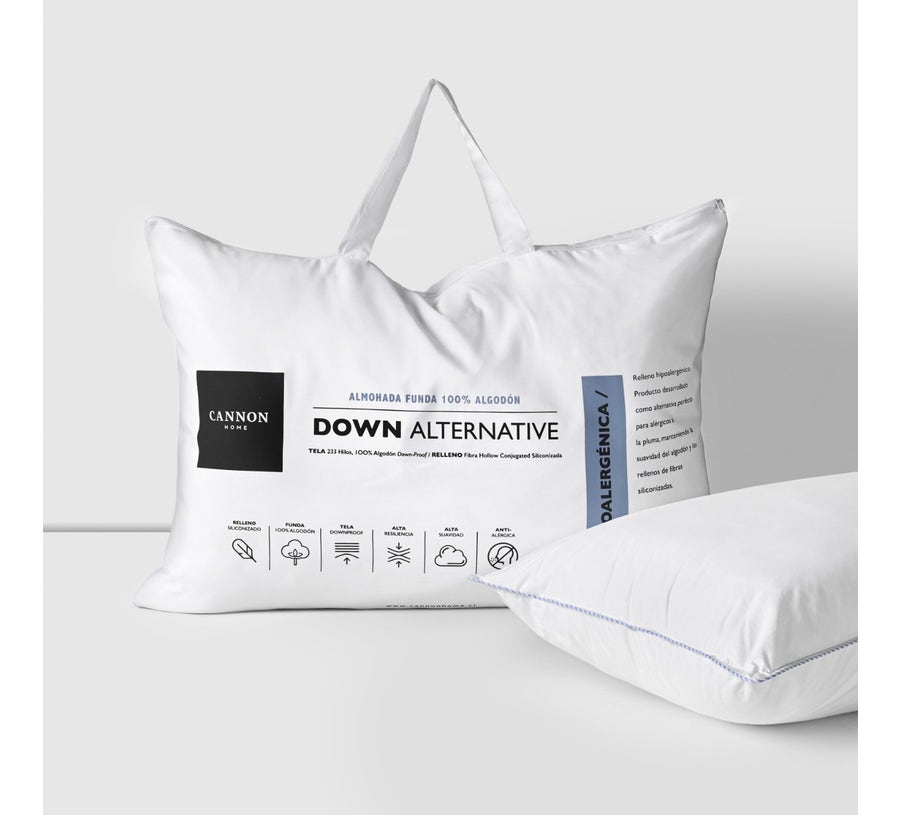 Almohada Cannon Home Down Alternative – Microfibra Ultra Suave