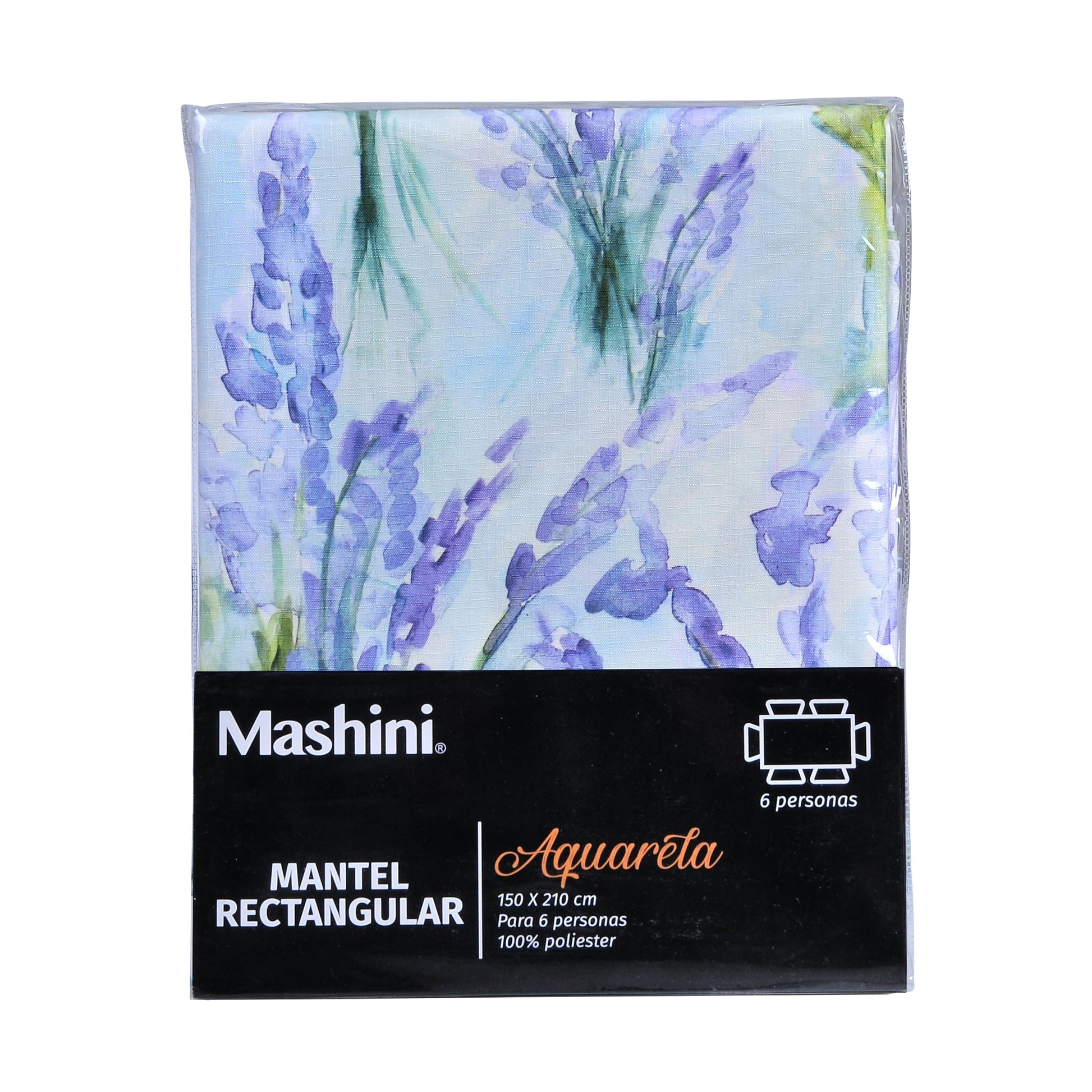 Mantel Rectangular 150x210 Acuarela