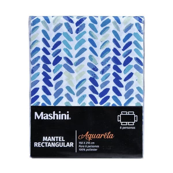 Mantel Rectangular 150x210 Acuarela