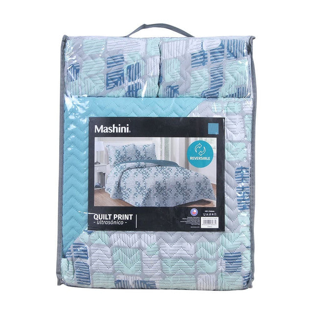 Quilt Microfibra Estampado 1.5 Plazas