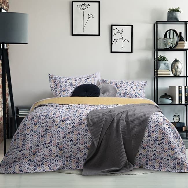 Quilt Microfibra Estampado 1.5 Plazas