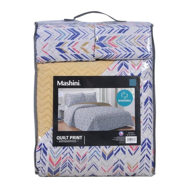Quilt Microfibra Estampado 1.5 Plazas