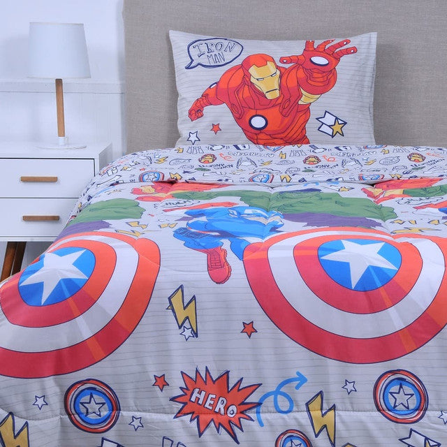 Plumón Microfibra Infantil 1.5 Plazas Avengers