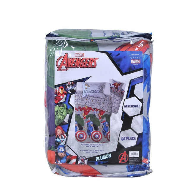 Plumón Microfibra Infantil 1.5 Plazas Avengers