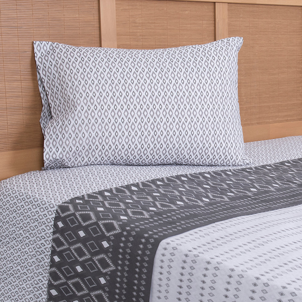 Juego de Sábanas Estampadas 144 Hilos 1.5 Plazas Mashini