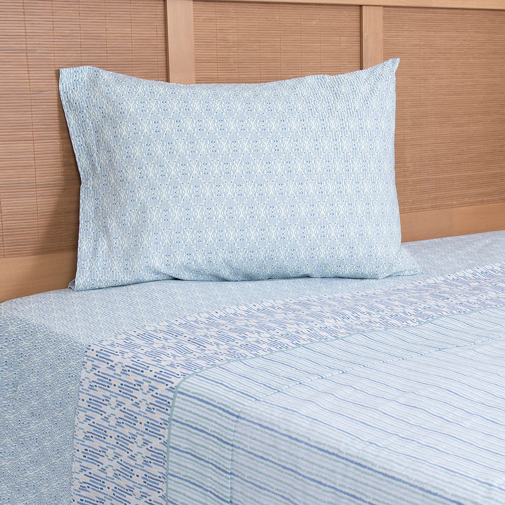 Juego de Sábanas Estampadas 144 Hilos 1.5 Plazas Mashini