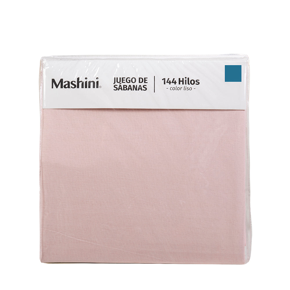 Juego de Sábanas Colores 144 Hilos 1.5 Plazas Mashini