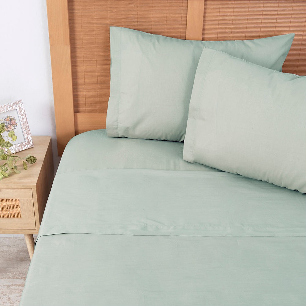 Juego de Sábanas Colores 144 Hilos 2 Plazas Mashini