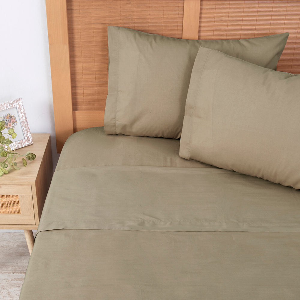 Juego de Sábanas Colores 144 Hilos 2 Plazas Mashini