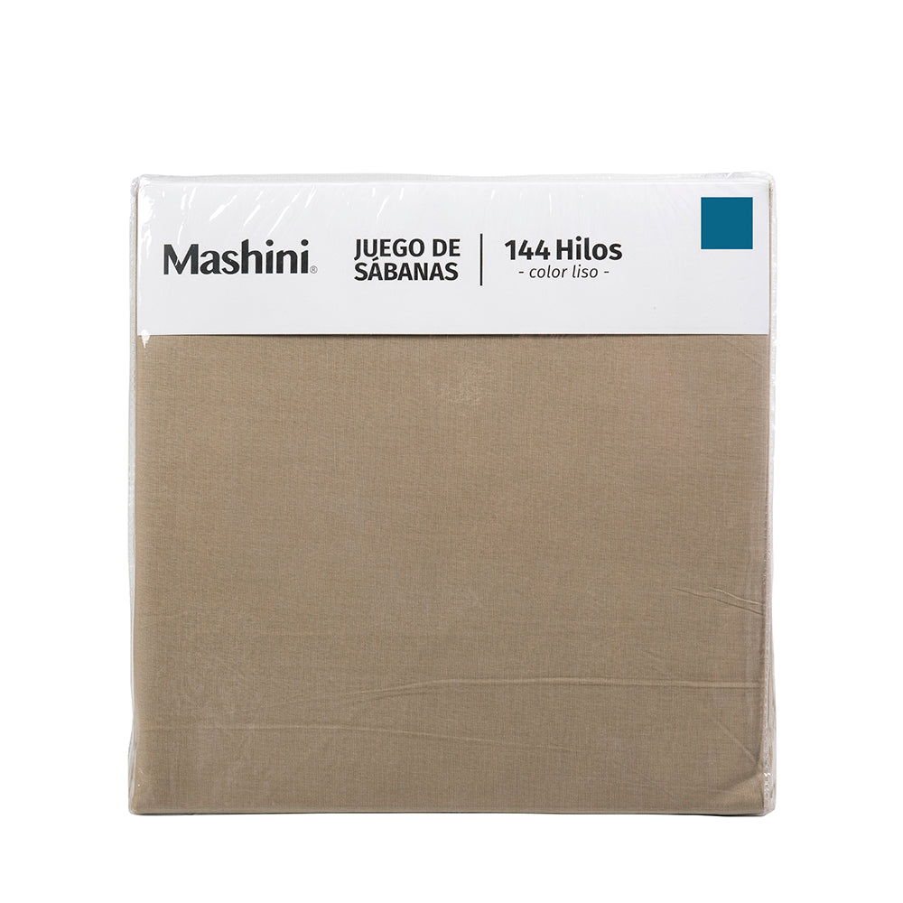 Juego de Sábanas Colores 144 Hilos 2 Plazas Mashini