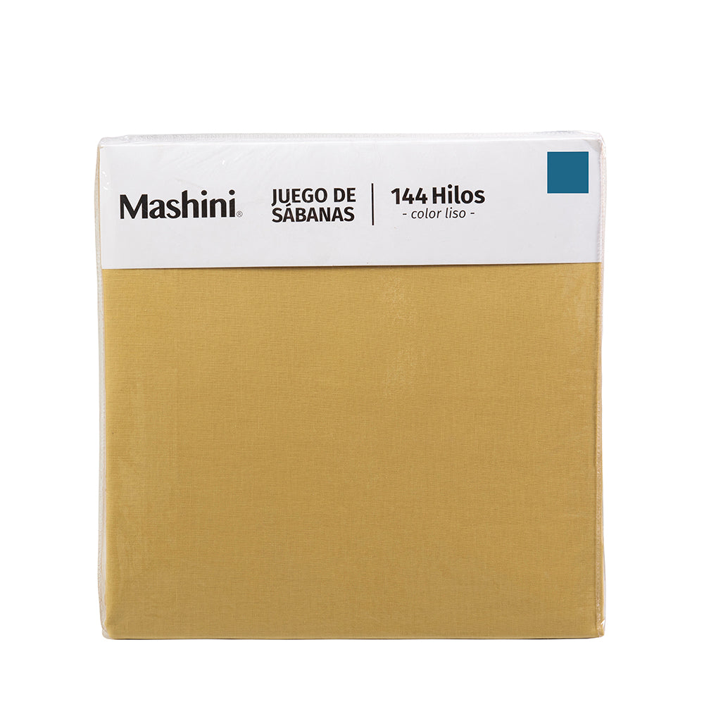 Juego de Sábanas Colores 144 Hilos 2 Plazas Mashini