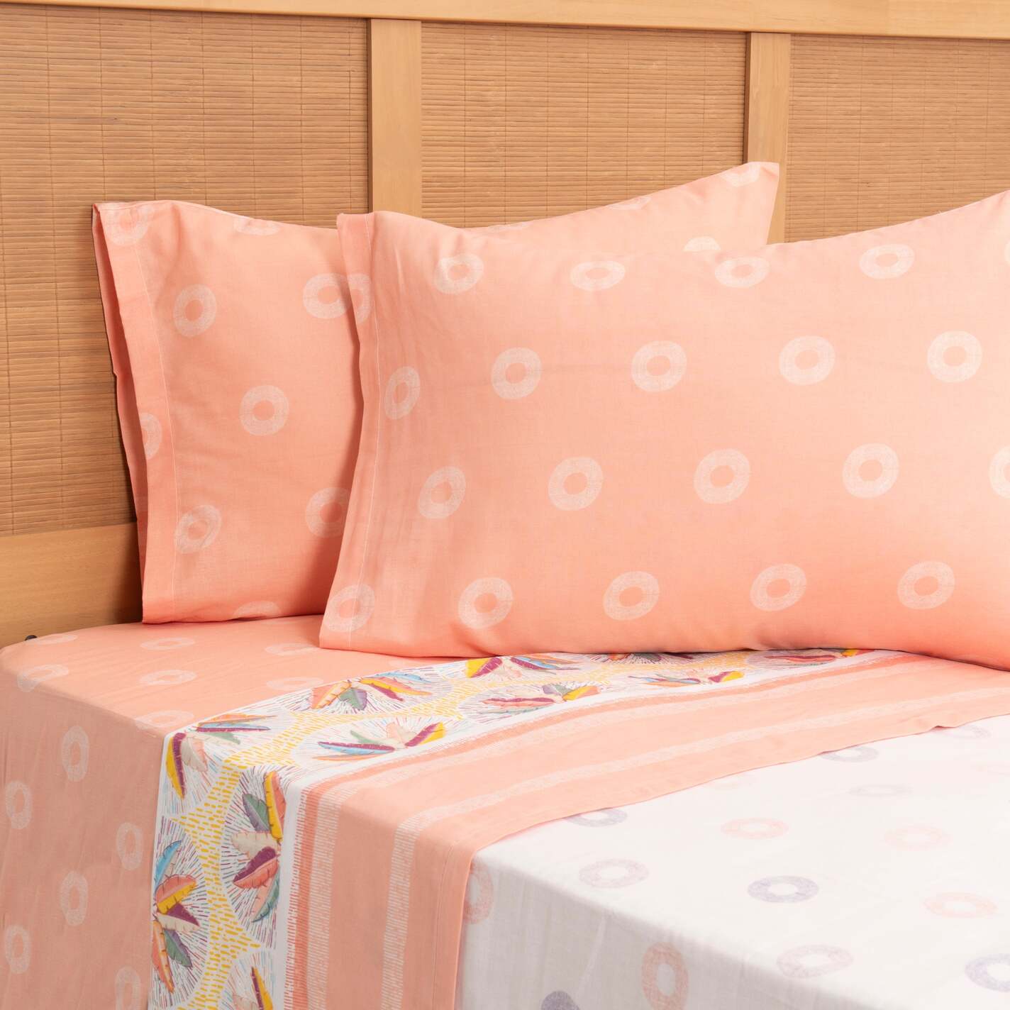 Juego de Sábanas Estampadas 144 Hilos King Mashini