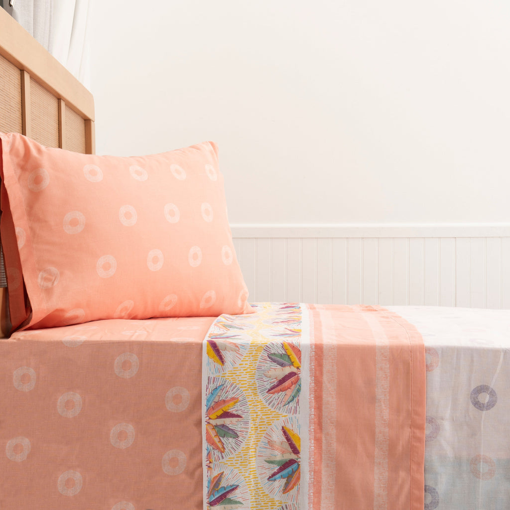Juego de Sábanas Estampadas 144 Hilos 1.5 Plazas Mashini
