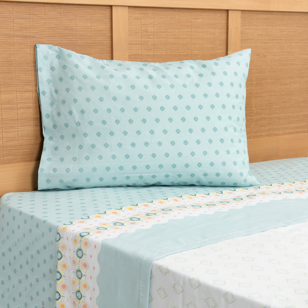 Juego de Sábanas Estampadas 144 Hilos 1.5 Plazas Mashini