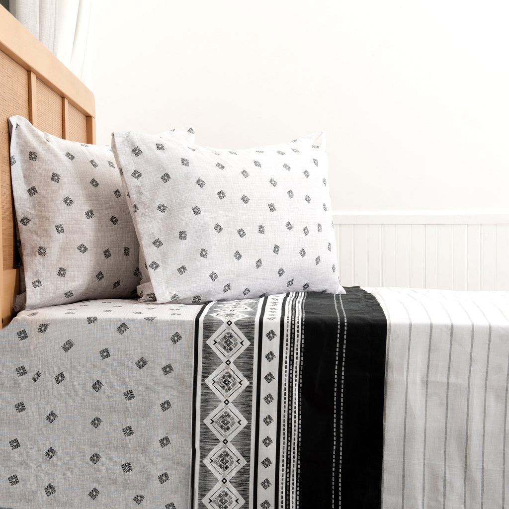 Juego de Sábanas Estampadas 144 Hilos 2 Plazas Mashini