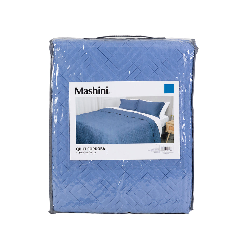 Quilt Cordoba Liso 2 Plazas Mashini
