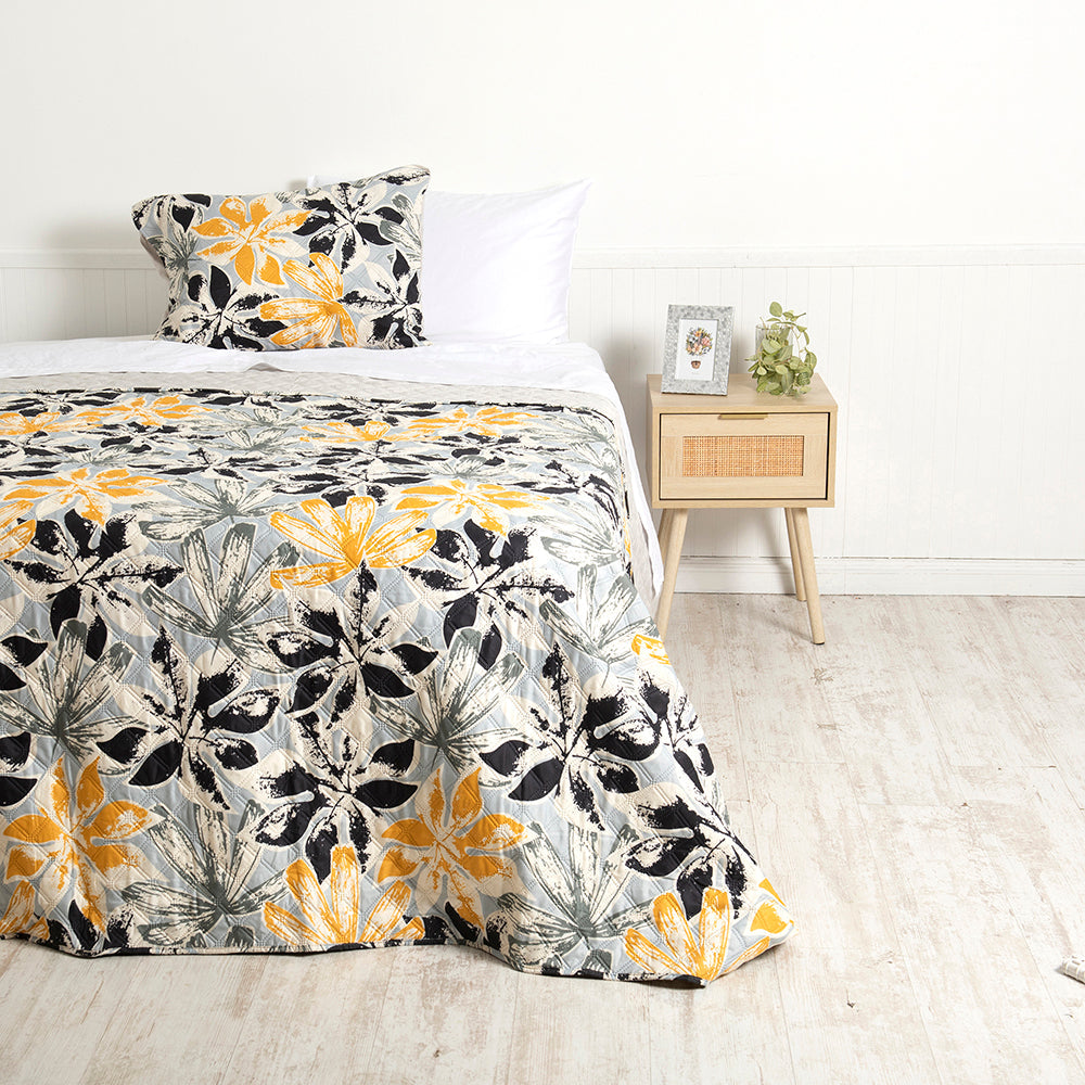 Quilt Microfibra Estampado 1.5 Plazas
