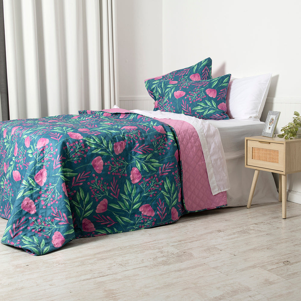 Quilt Microfibra Estampado 1.5 Plazas