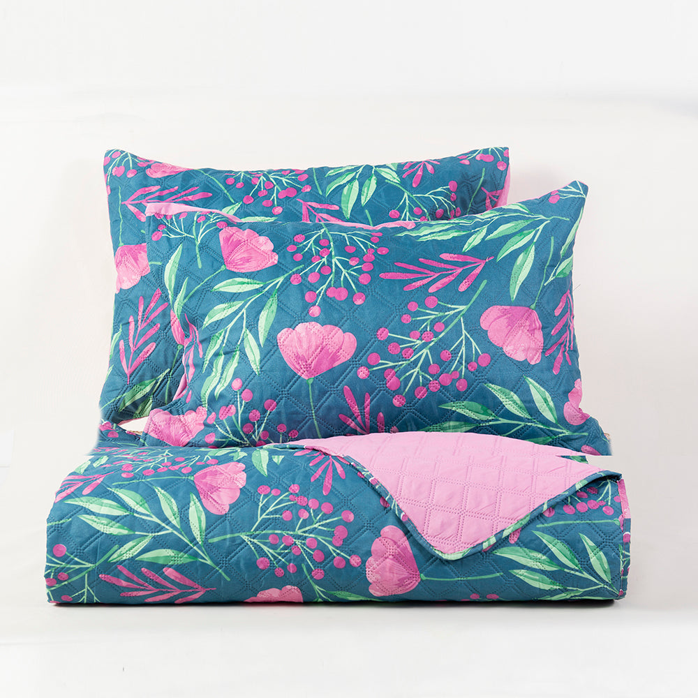 Quilt Microfibra Estampado 1.5 Plazas