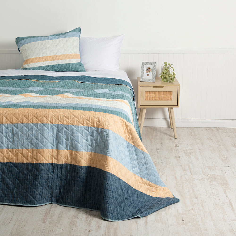 Quilt Microfibra Estampado 1.5 Plazas