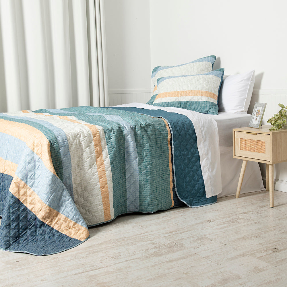 Quilt Microfibra Estampado 1.5 Plazas