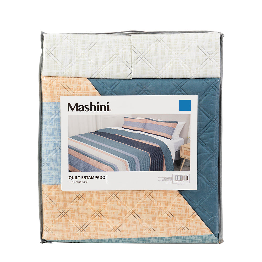 Quilt Microfibra Estampado 1.5 Plazas