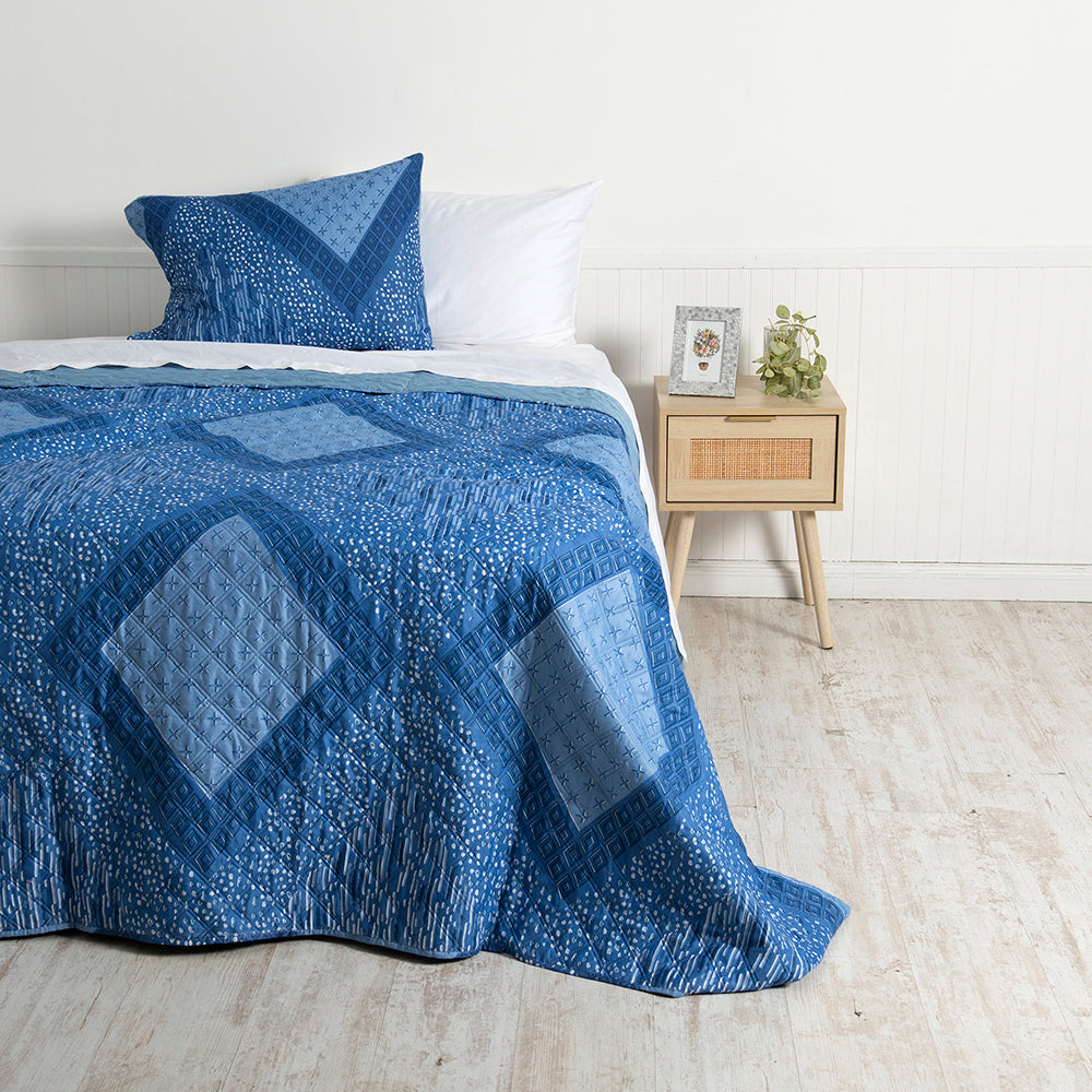 Quilt Microfibra Estampado 1.5 Plazas