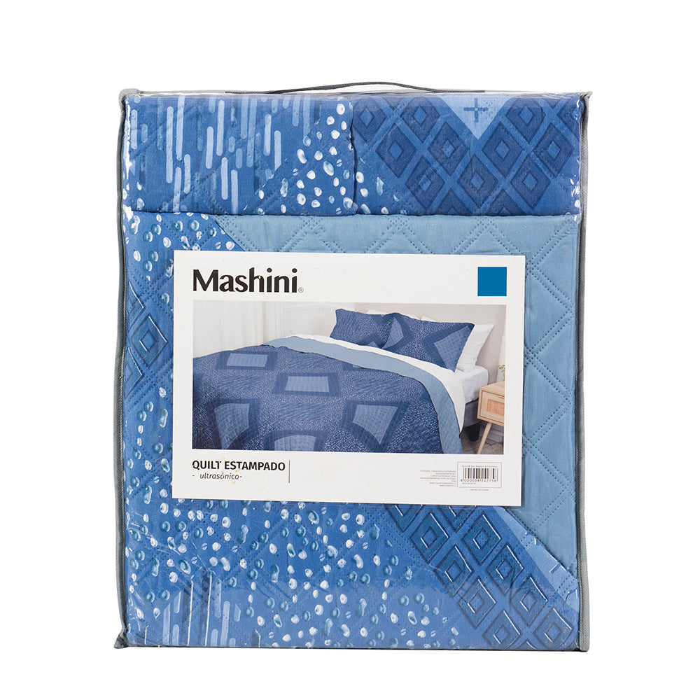 Quilt Microfibra Estampado 1.5 Plazas