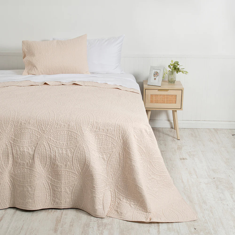 Quilt 1.5 Plazas Portugal Mashini Microfibra Reversible + Funda 50x70cm