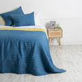 Quilt King Toledo Azul - Amarillo Mashini