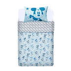 Plumón Infantil 200 Grs Single Reversible Mickey Celeste
