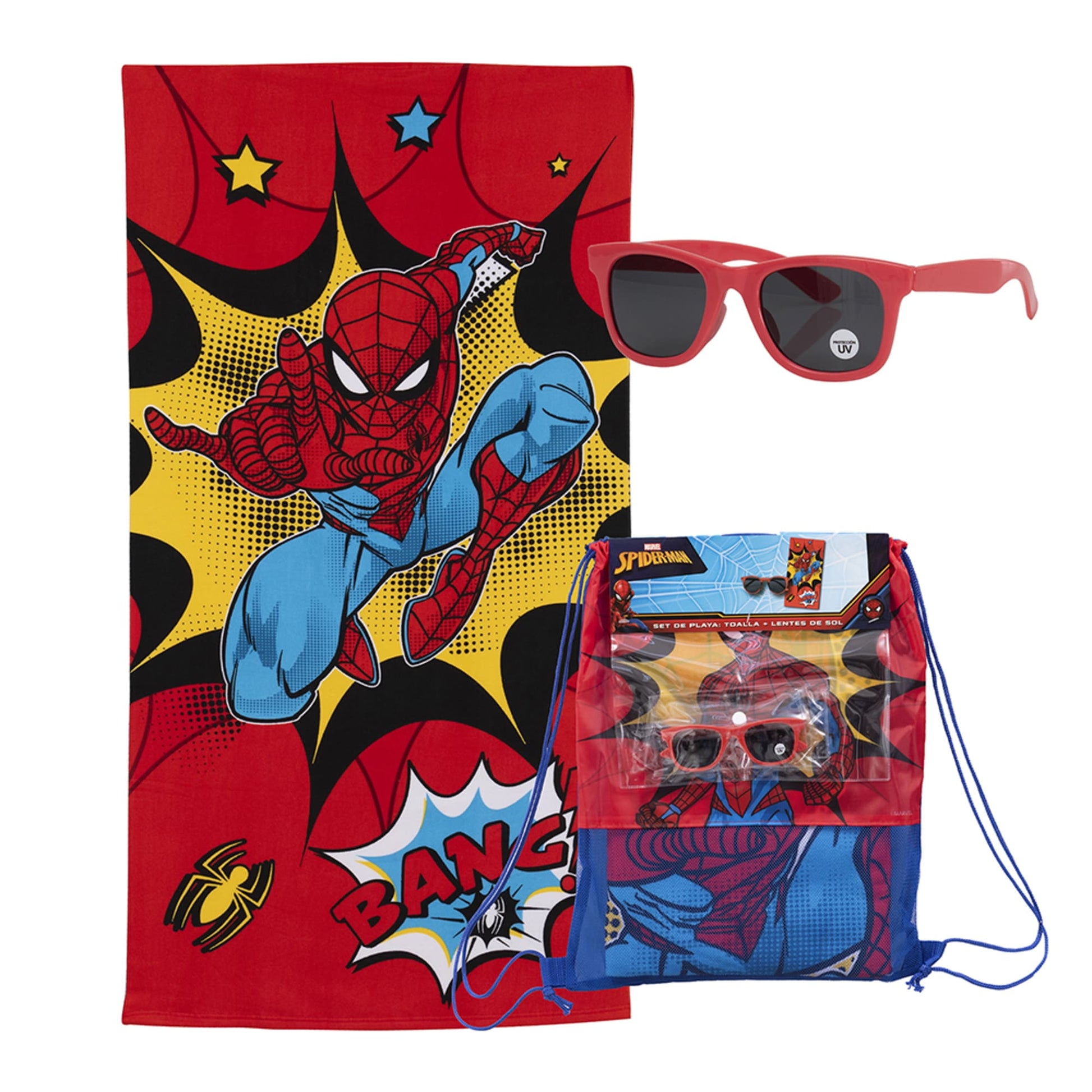 Set Toalla, Lentes de Sol y Bolso