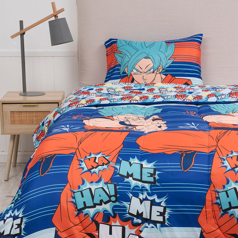 Plumón Microfibra Infantil 1.5 Plazas Dragon Ball Z