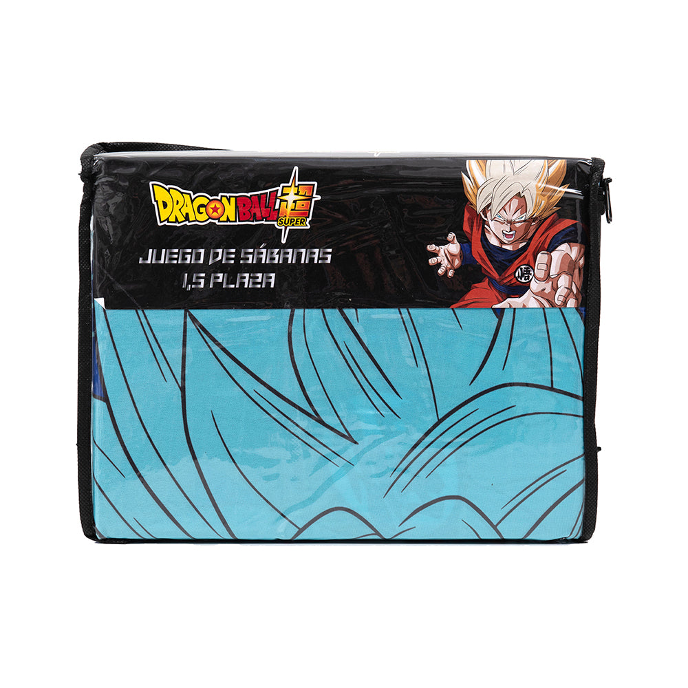 Juego de Sábanas Infantiles Microfibra 1.5 Plazas Dragon Ball Z