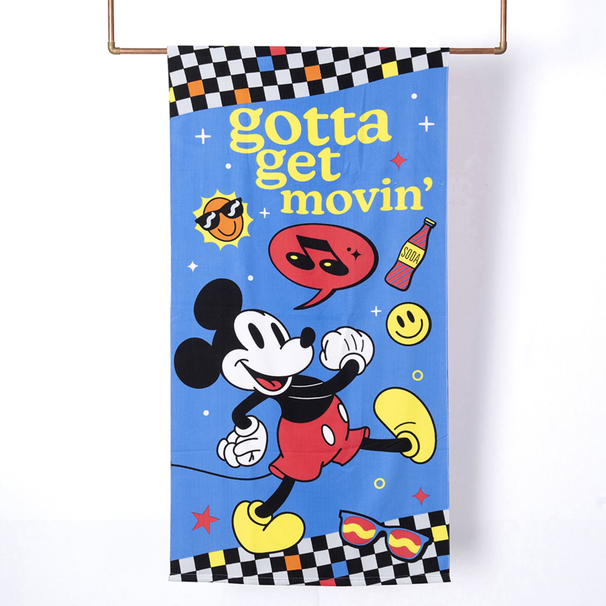 Set Infantil de Playa Toalla + Frisbee Mickey Movin