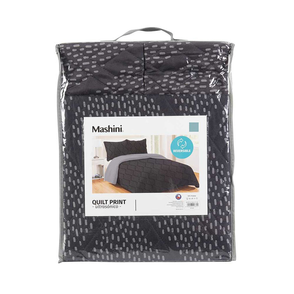 Quilt Microfibra Estampado 1.5 Plazas