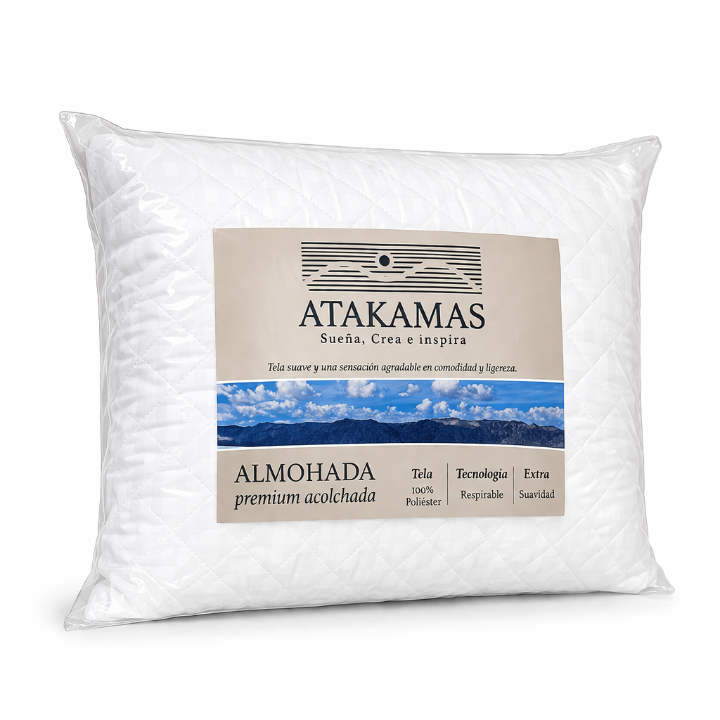 Pack 2 Almohadas Premium Acolchadas Atakamas
