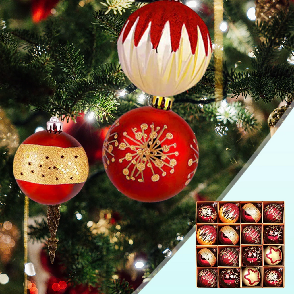 Set de Adornos Navideños de 16 Piezas