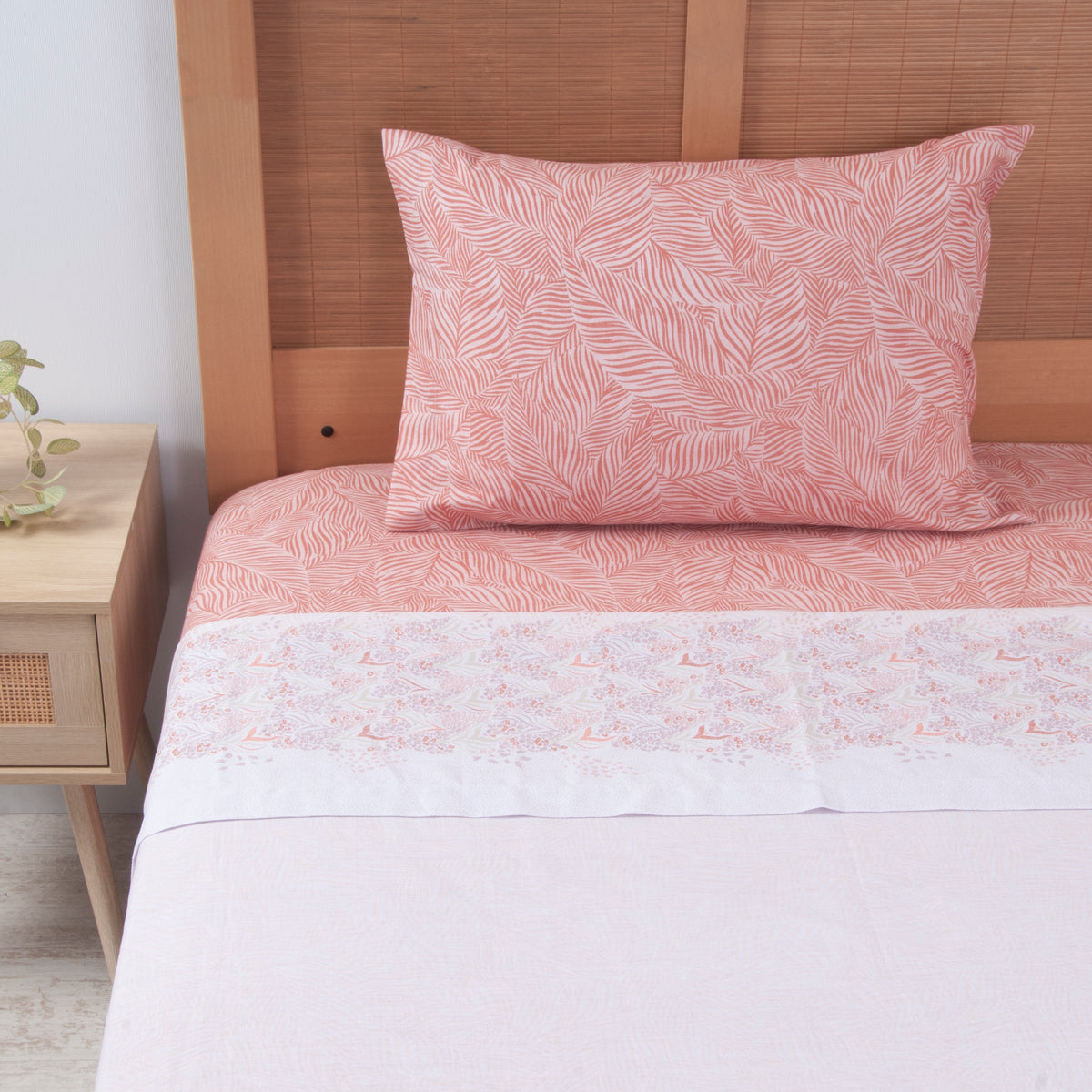 Juego de Sábanas Estampadas 144 Hilos 1.5 Plazas Mashini