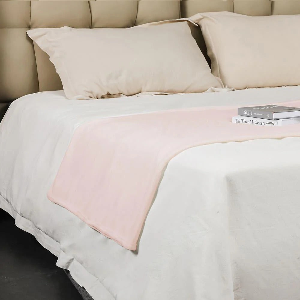 Manta Coral Fleece Ultra Suave Chantilly 125x150 cm