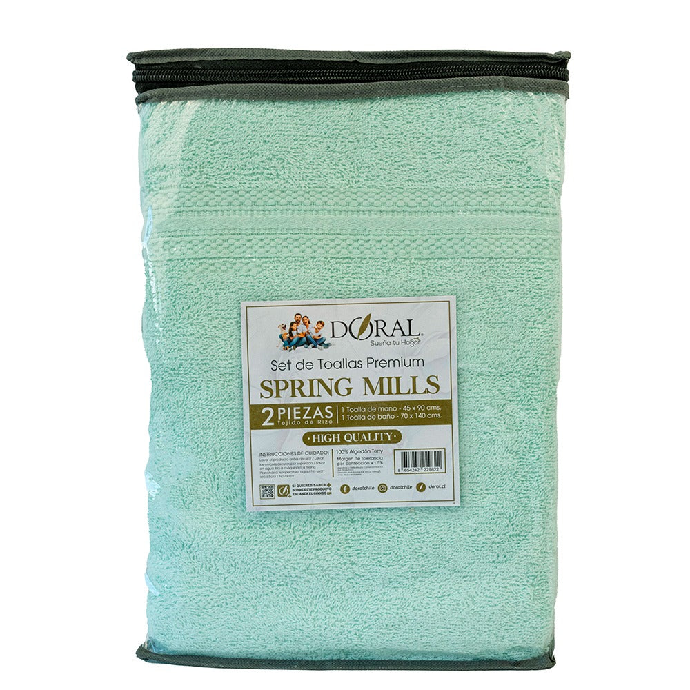Set Toallas 2 Piezas Spring Mills Doral
