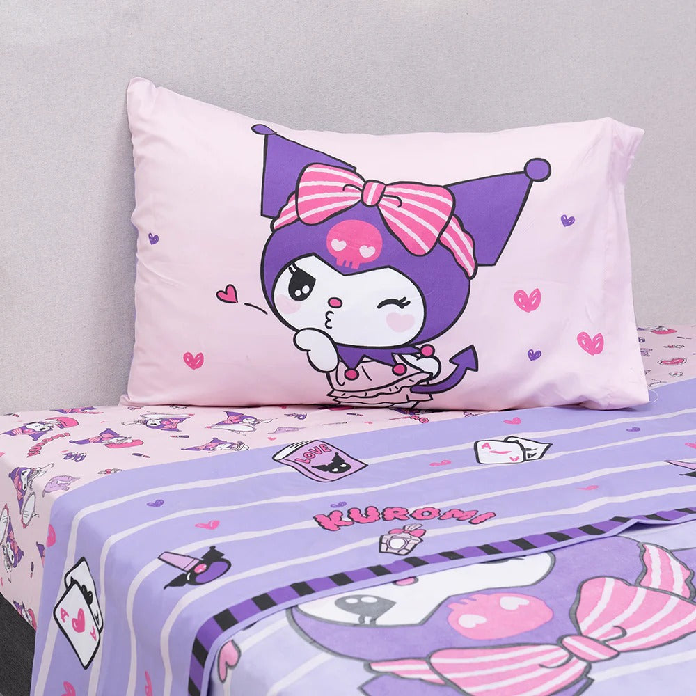 Juego de Sabanas Infantiles Kuromi Coqueta