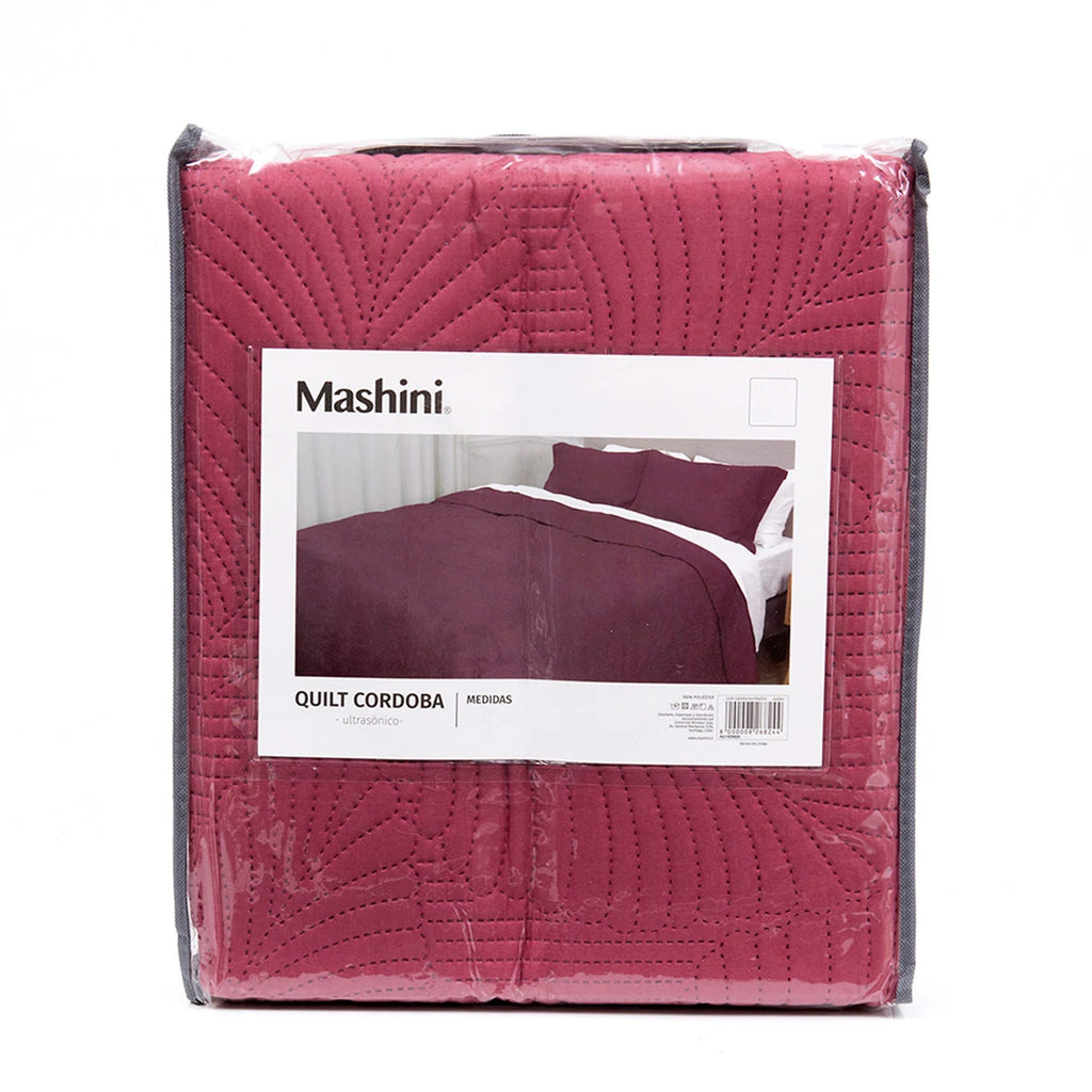 Quilt Cordoba Liso 2 Plazas Mashini