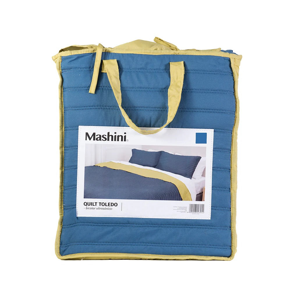 Quilt Microfibra 1.5 Plazas Toledo Bicolor